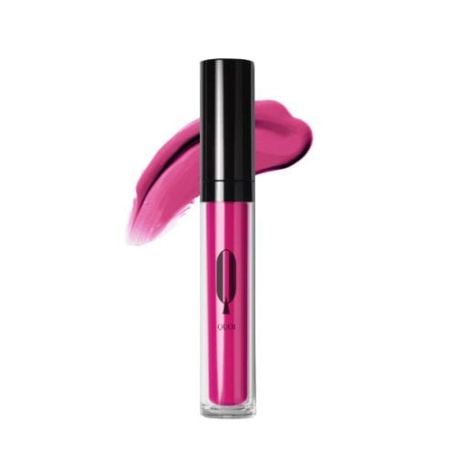 Image of a bright pink liquid lipstick