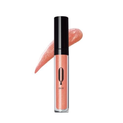 Image of a orangey pink shimmery lipgloss