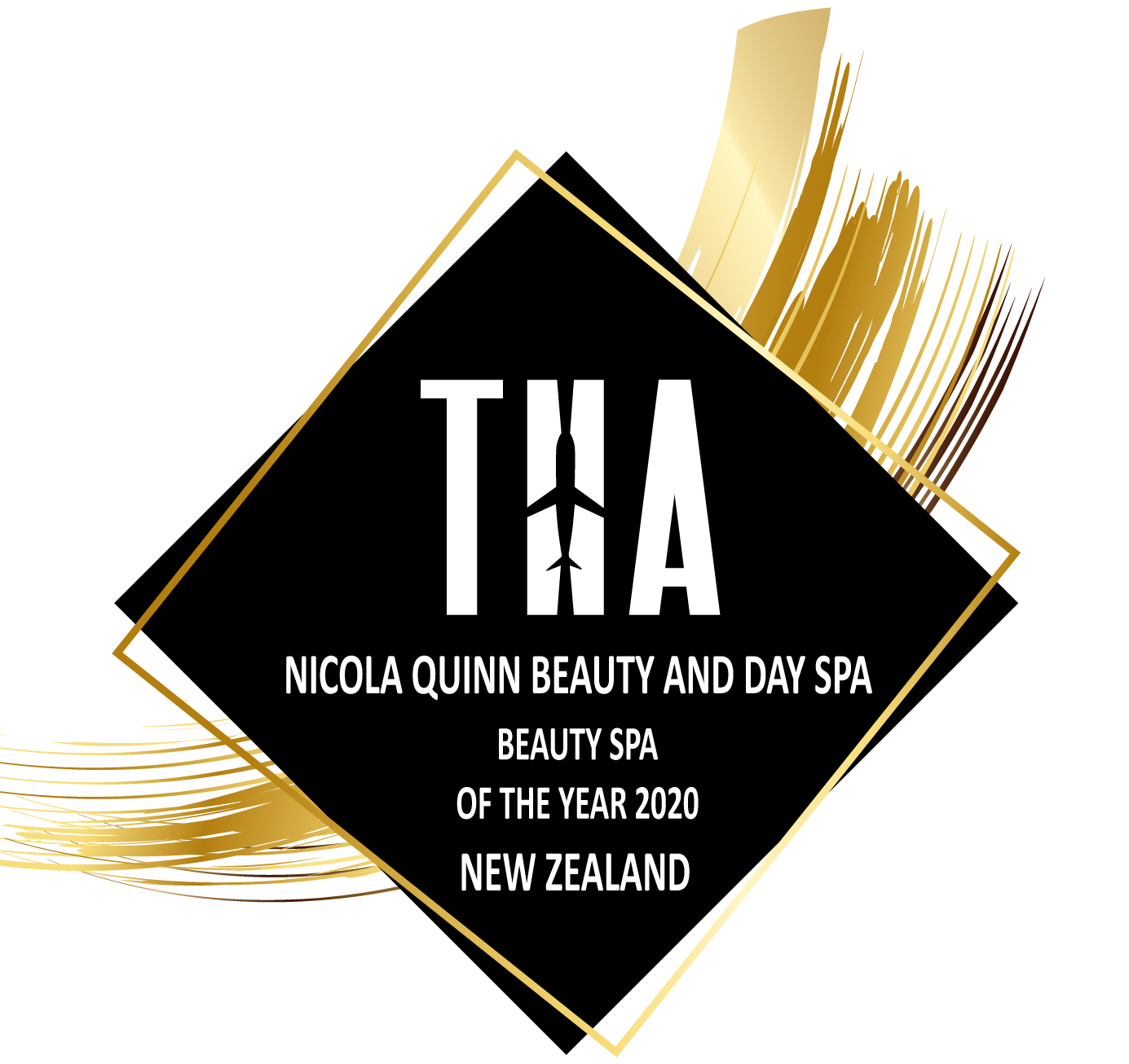 Nicola Quinn winner of the THA beauty awards