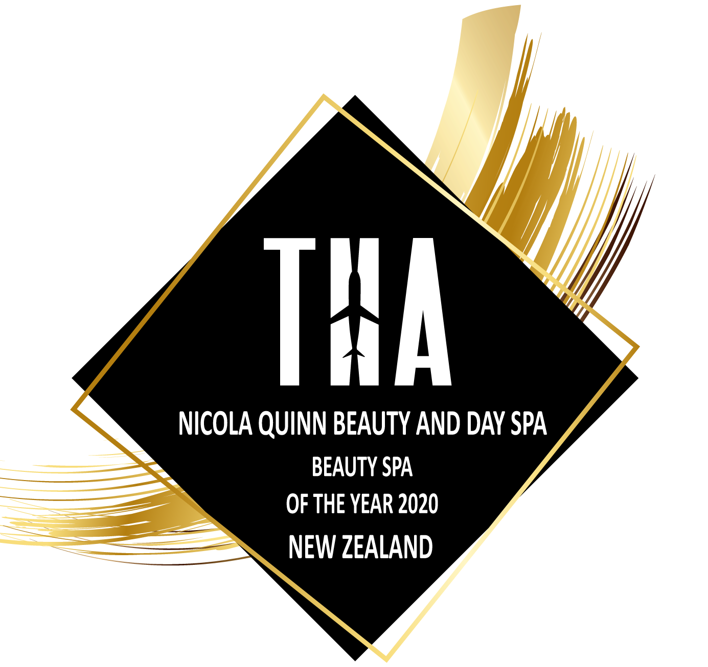 Nicola Quinn winner of the THA beauty awards