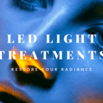 Header image of model in LED light photography