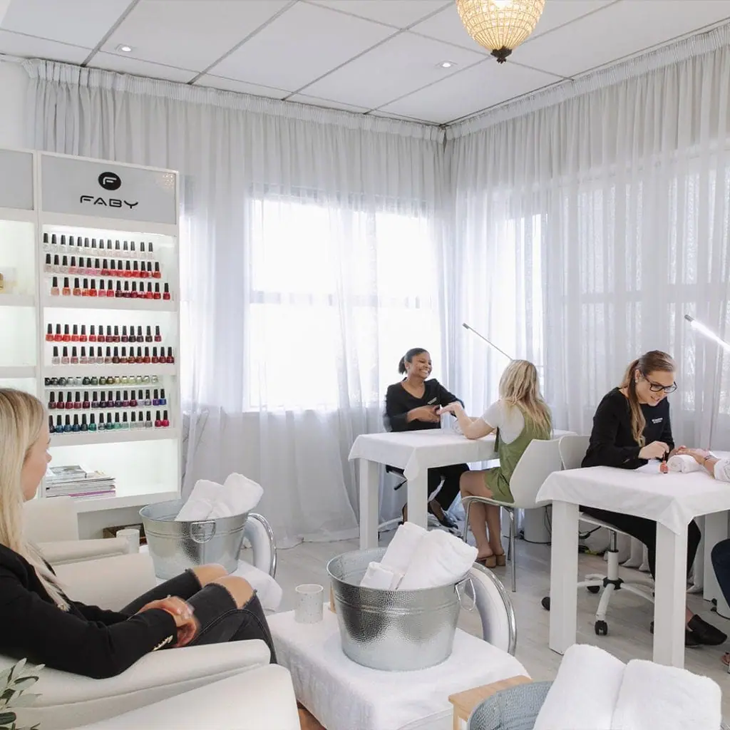 Women having manicures in pedicares at Nicola Quinn Beauty & Day Spa