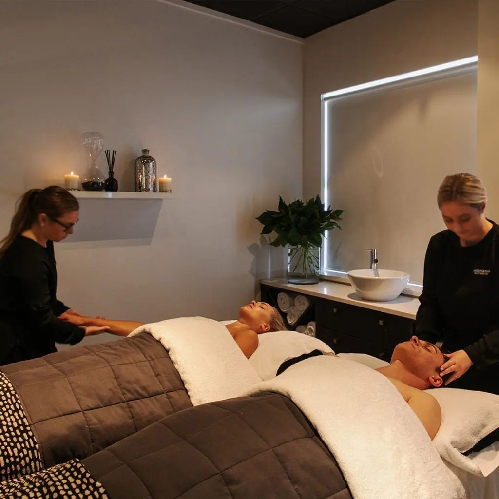 Couple having a relaxing massage at Nicola Quinn Beauty & Day Spa