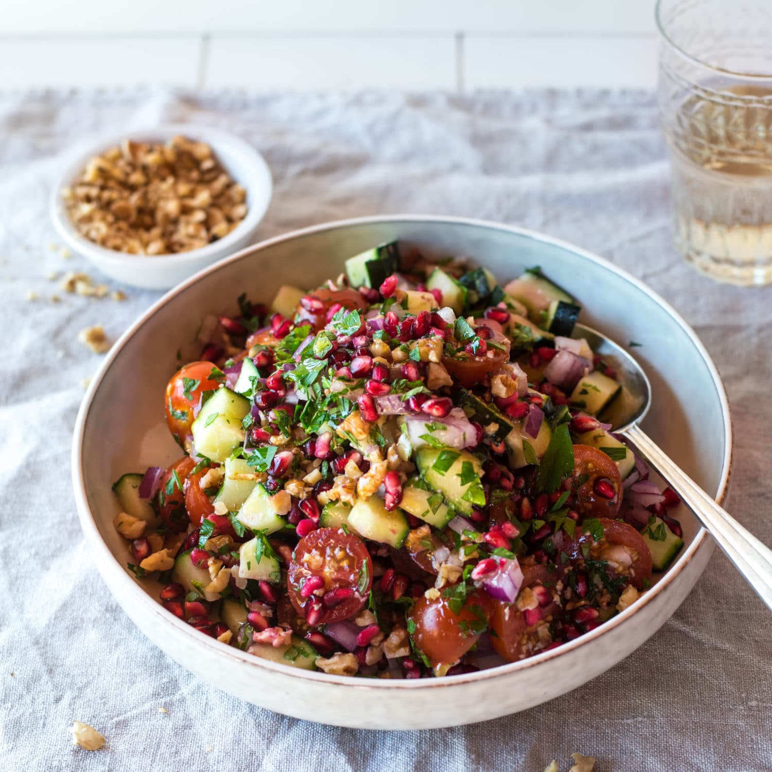 Image by Nadia Lim Tomato, Walnut, Mint and Pomegranate Salad