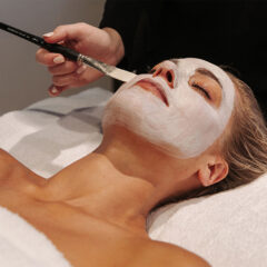 woman having a radiance facial