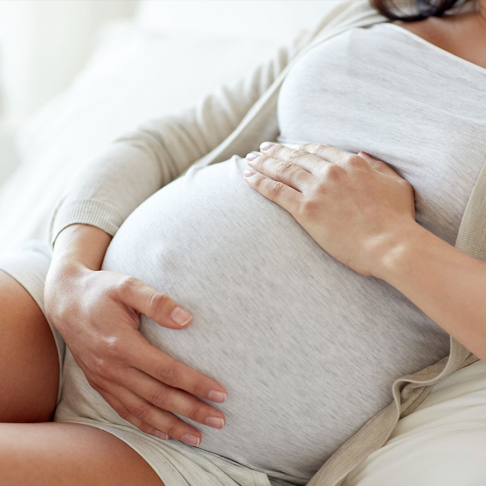 pregnant woman relaxing