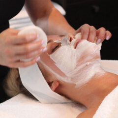 woman having a recharge facial