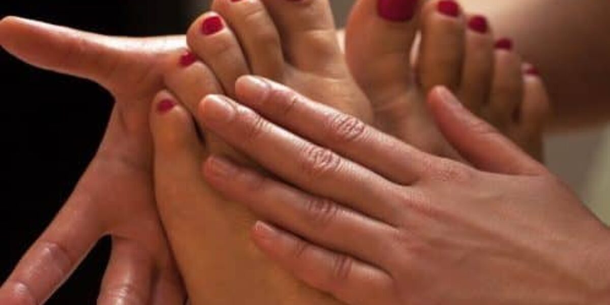 Reflexology Square Image of Foot Massage Reflexology for a woman in a luxury spa